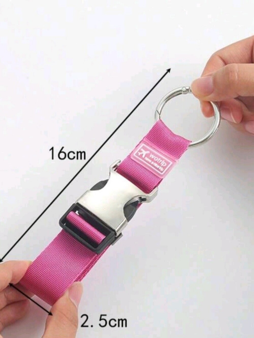 Travel Luggage Strap Clip, Backpack Jacket Holder, Key Ring - NIP - Picture 4 of 6